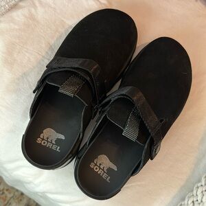 Sorel Clogs - Black, Suede, 9.5